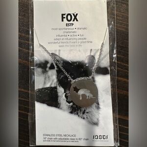 Jaeci fox spirit animal necklace NWT